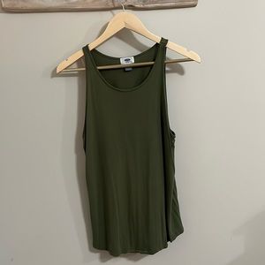 Olive green tank top, Old Navy, large